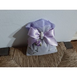 Sacchetto portaconfetti glicine bomboniera segnaposto